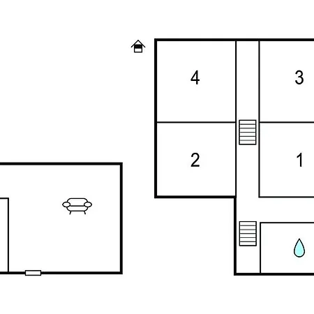 Lovely Home In Hambers With Wifi Hambers